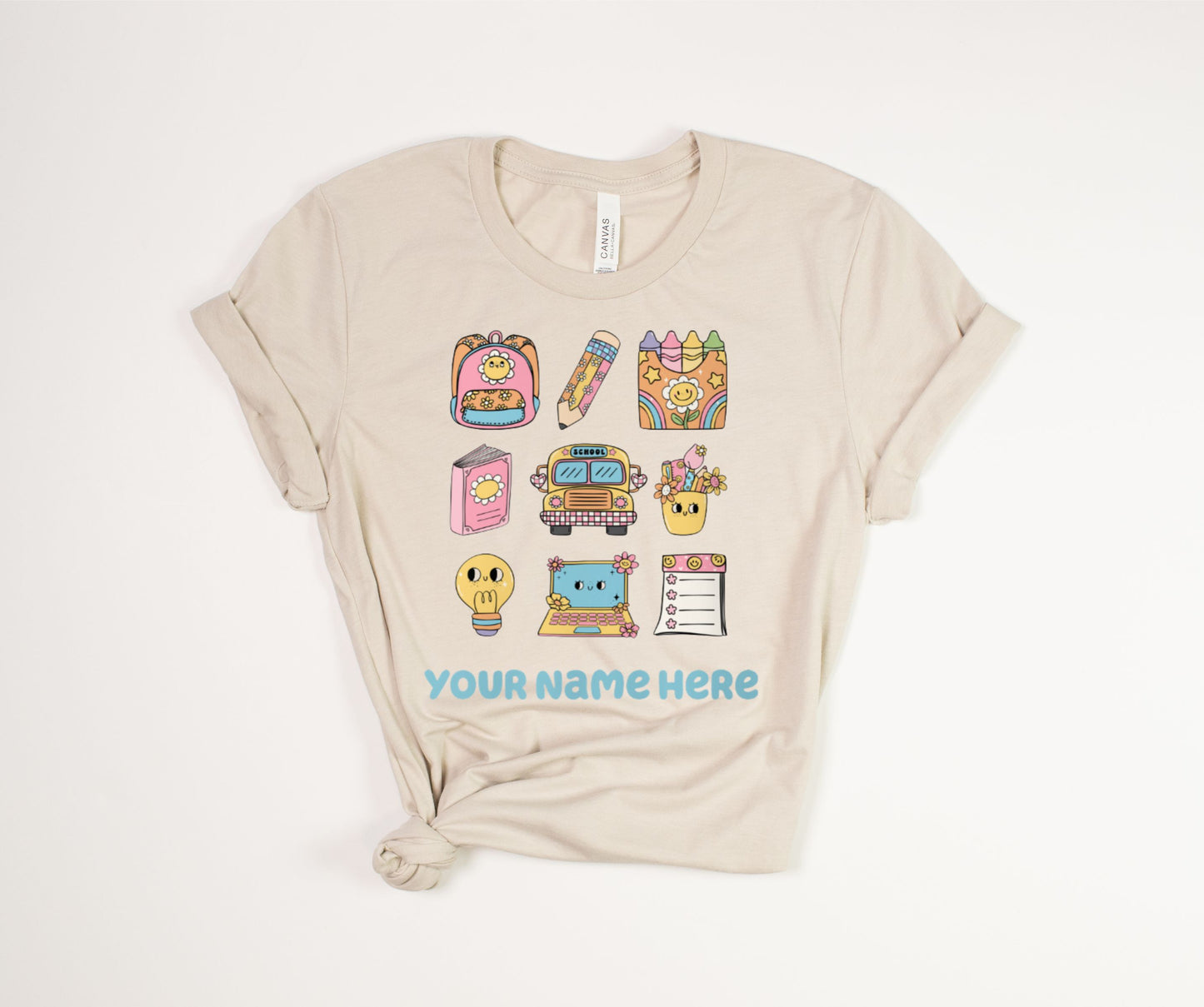 PERSONALIZED Retro 70’s School Vibes T-Shirt