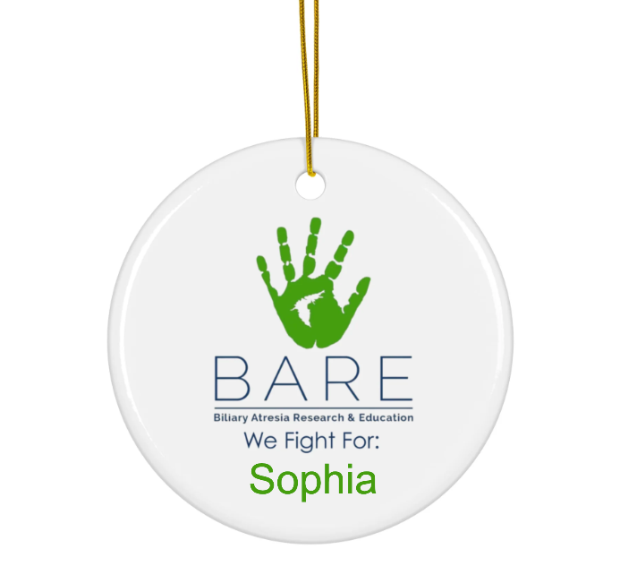 CUSTOM BARE Ceramic Ornament