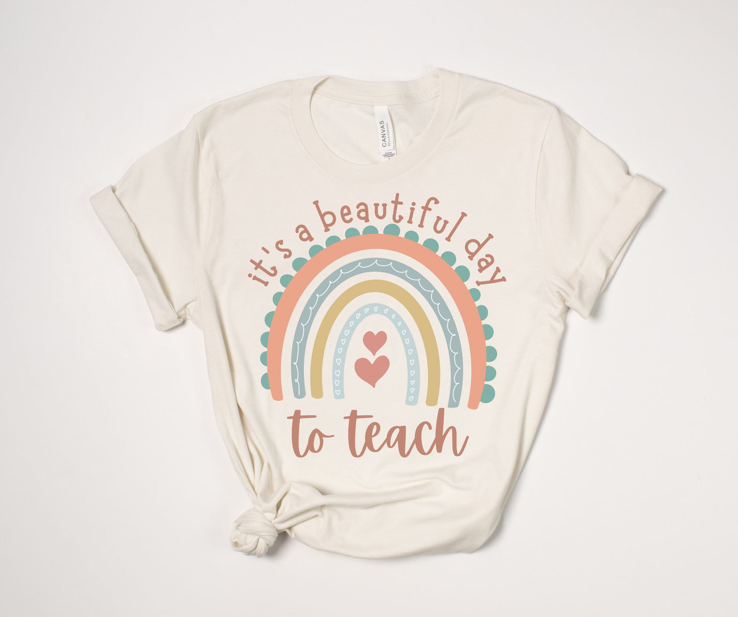 "It’s a Beautiful Day for Learning" Rainbow T-Shirt