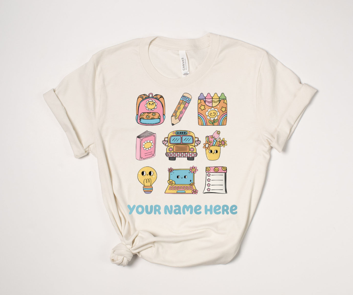PERSONALIZED Retro 70’s School Vibes T-Shirt
