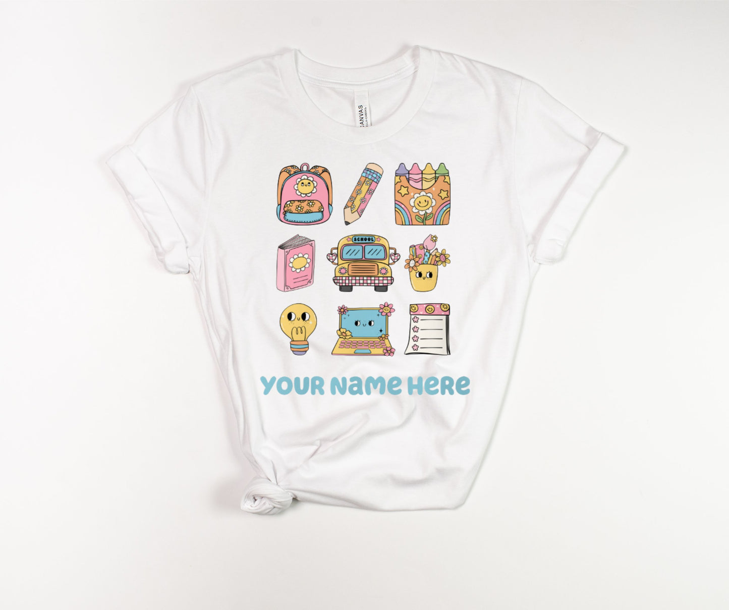 PERSONALIZED Retro 70’s School Vibes T-Shirt