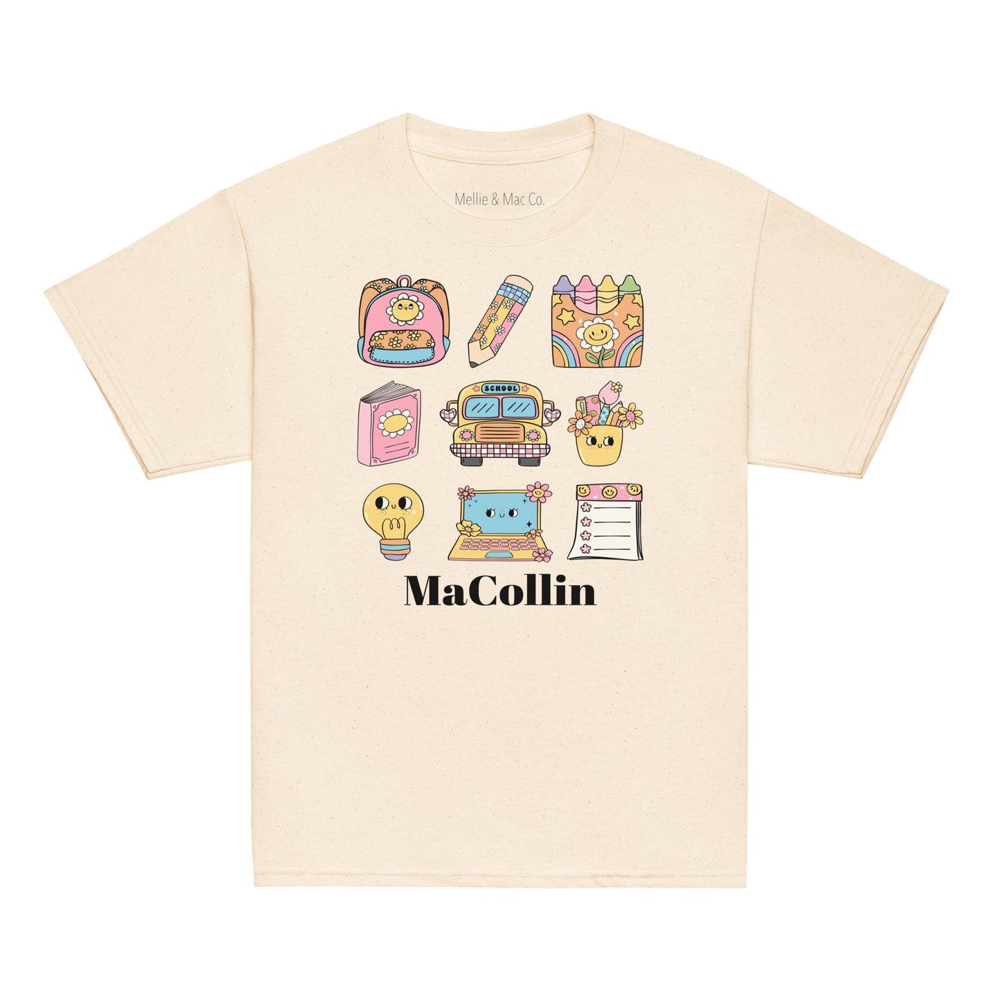 PERSONALIZED YOUTH Retro 70’s School Vibes T-Shirt