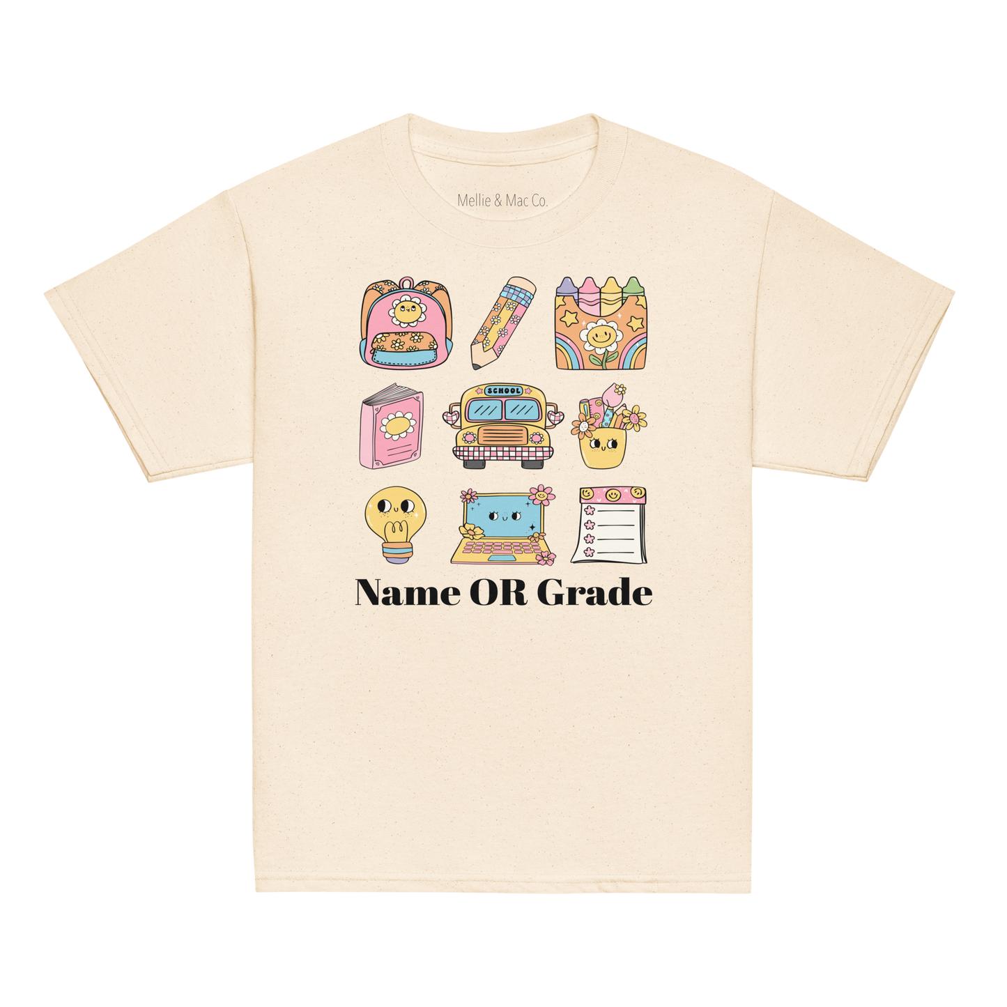 PERSONALIZED YOUTH Retro 70’s School Vibes T-Shirt