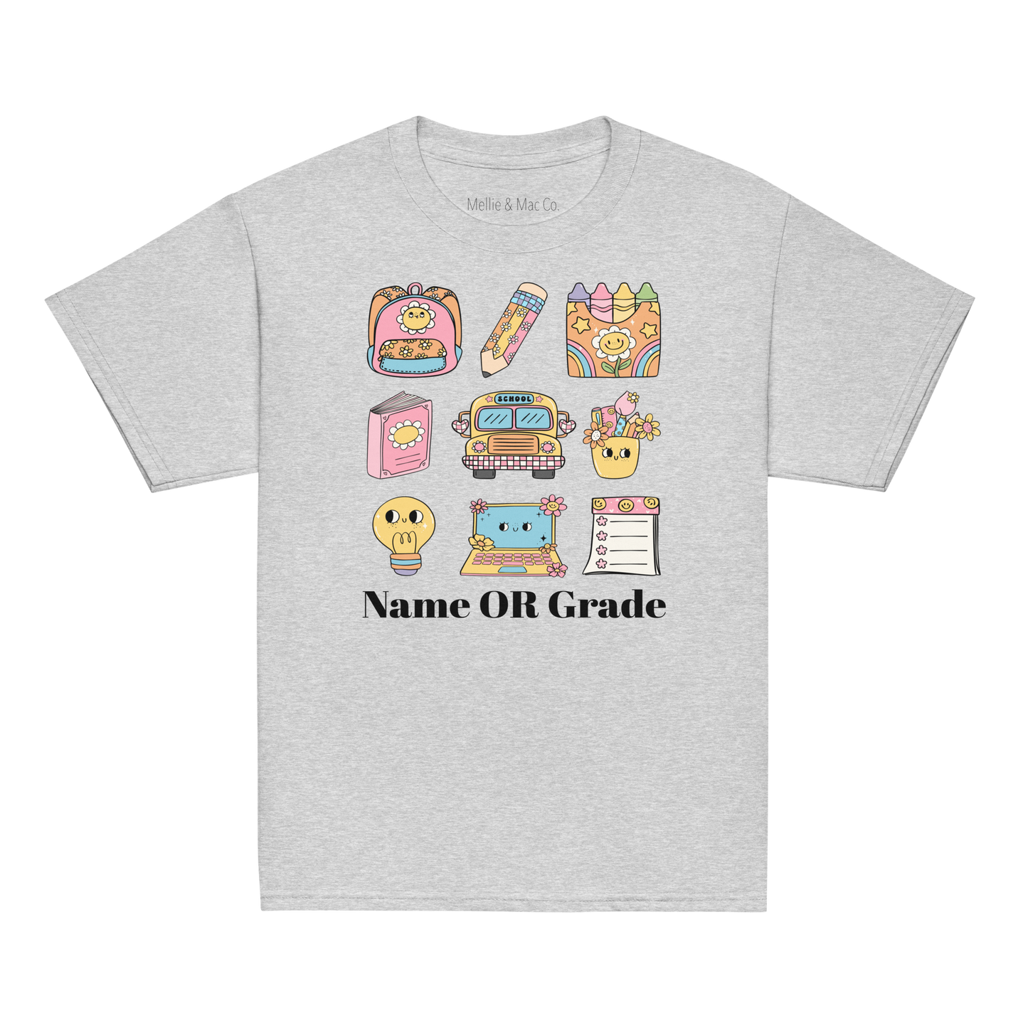 PERSONALIZED YOUTH Retro 70’s School Vibes T-Shirt