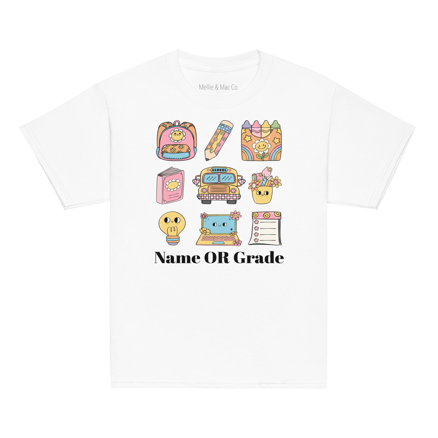 PERSONALIZED YOUTH Retro 70’s School Vibes T-Shirt