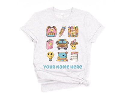 PERSONALIZED Retro 70’s School Vibes T-Shirt
