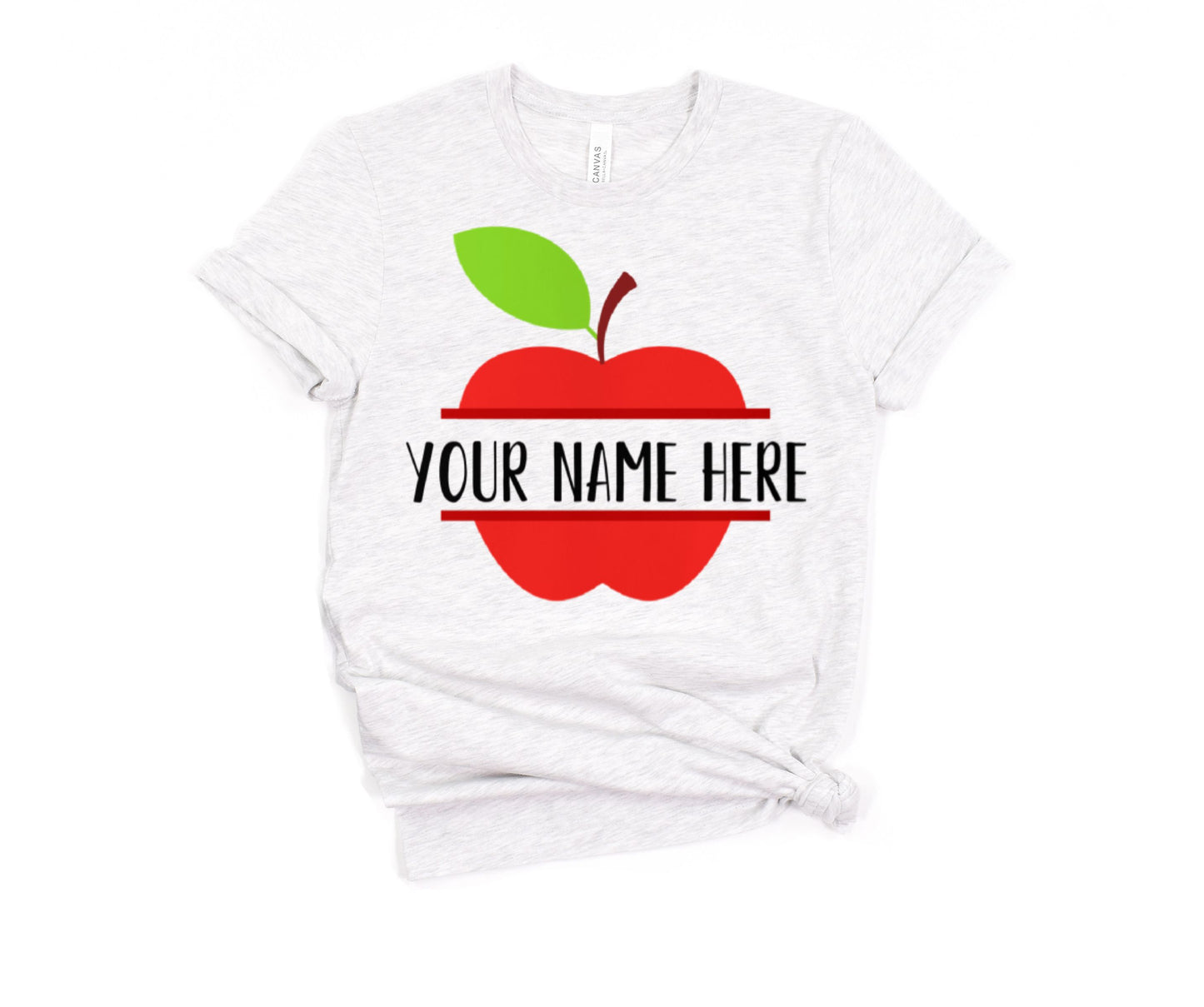 PERSONALIZED Teacher Apple T-Shirt