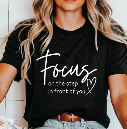 Focus T-Shirt White Font