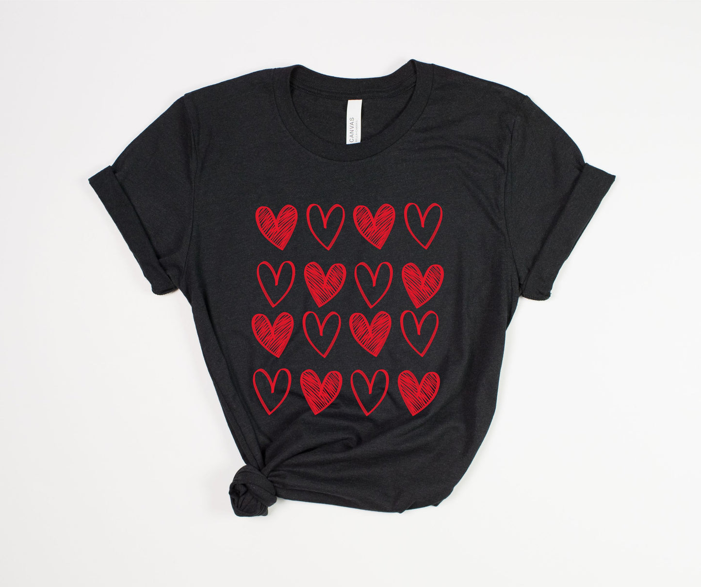 Checkered Hearts T-Shirt