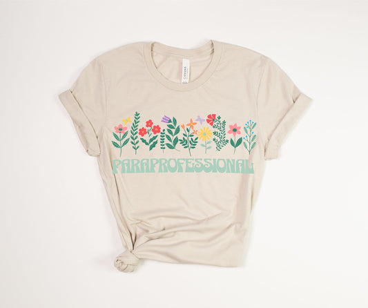 Paraprofessional Floral T-Shirt