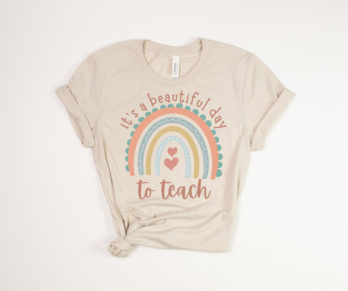 "It’s a Beautiful Day for Learning" Rainbow T-Shirt