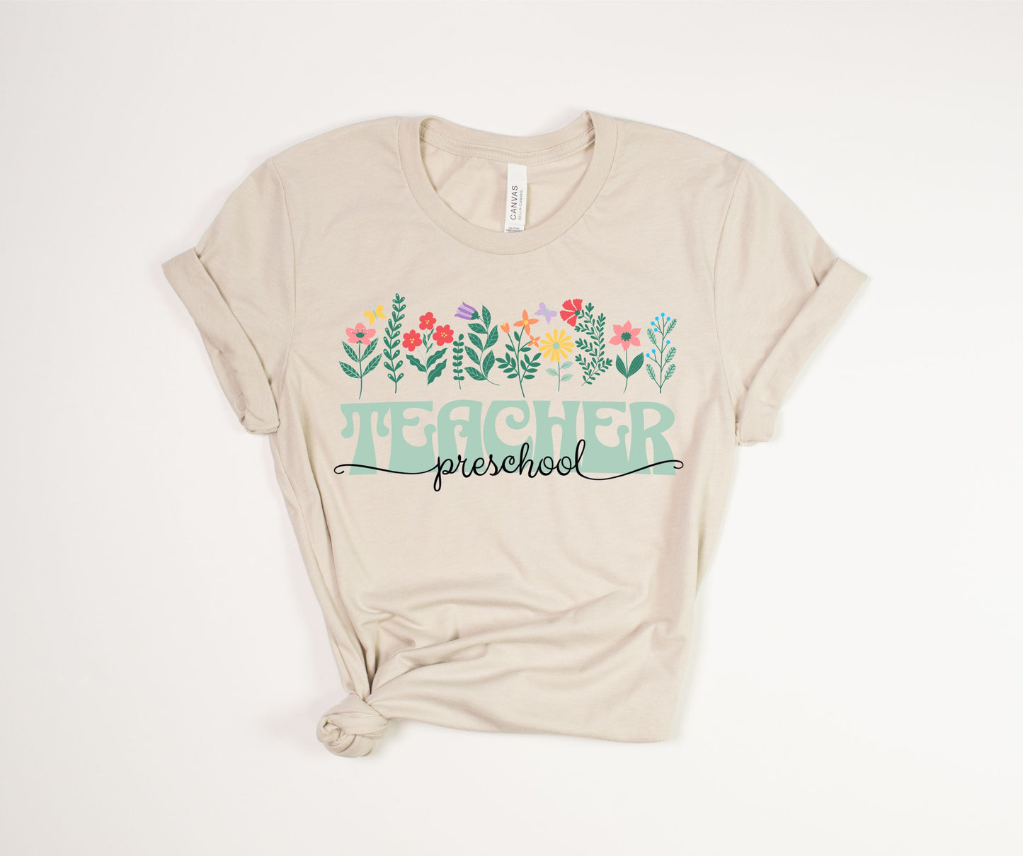 Preschool Teacher Floral T-Shirt