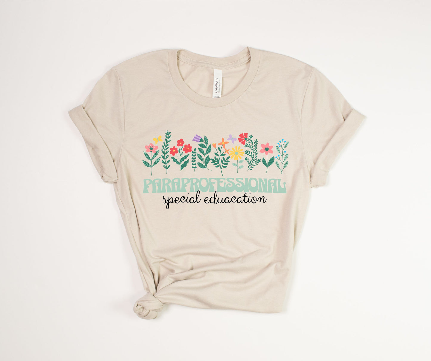 Paraprofessional Special Education Floral T-Shirt