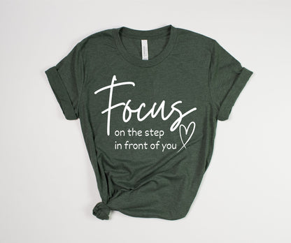 Focus T-Shirt White Font