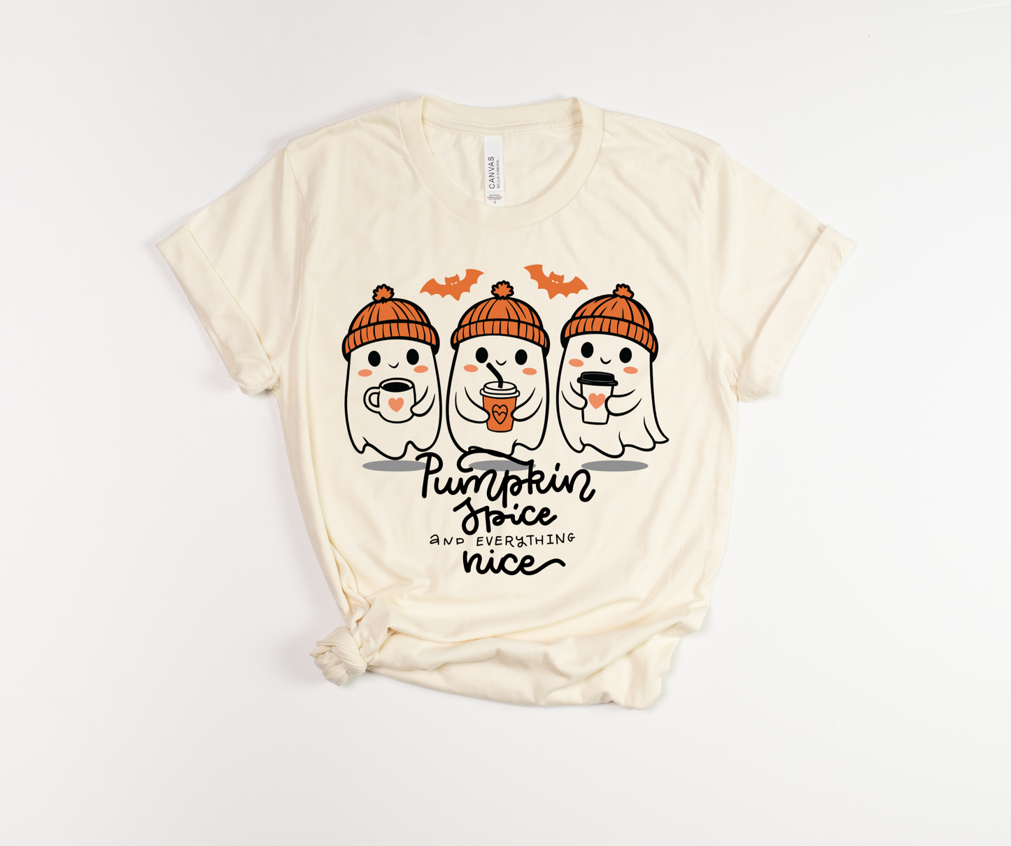 Pumpkin Spice & Everything Nice Ghosts T-Shirt