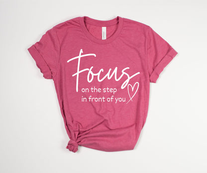 Focus T-Shirt White Font