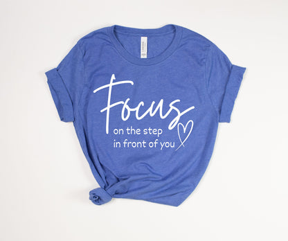 Focus T-Shirt White Font