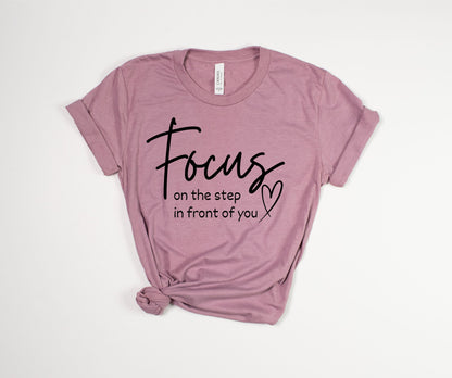 Focus T-Shirt Black Font