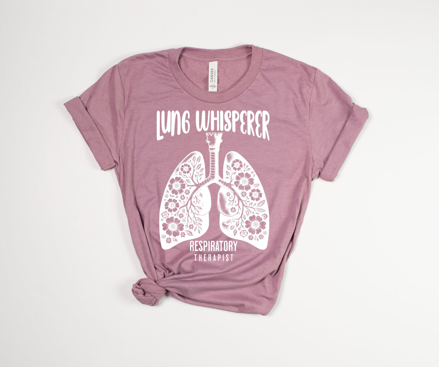 Lung Whisperer White Font T-Shirt