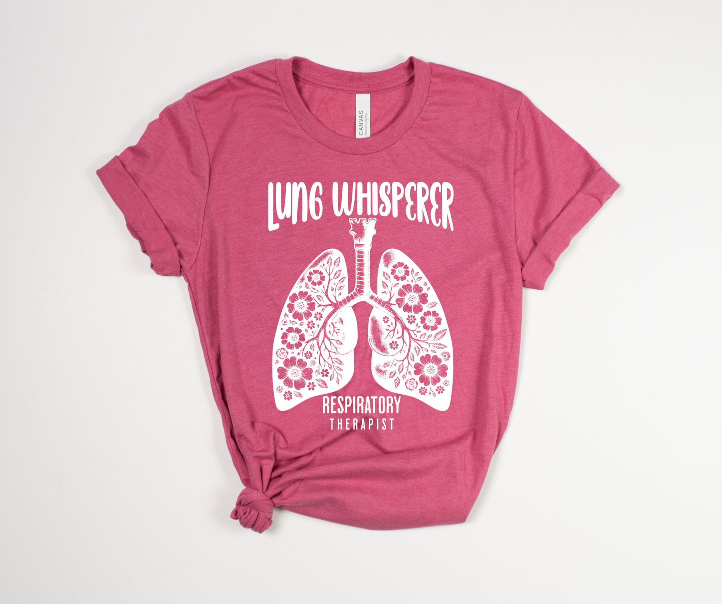 Lung Whisperer White Font T-Shirt