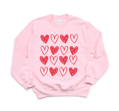 Checkered Heart Sweatshirt