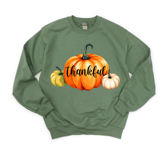 Thankful Pumpkins Crewneck Sweatshirt