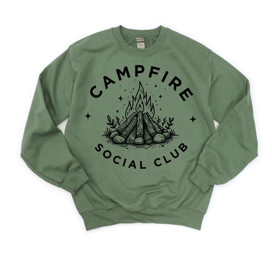 "Camping Social Club" Crewneck Sweatshirt
