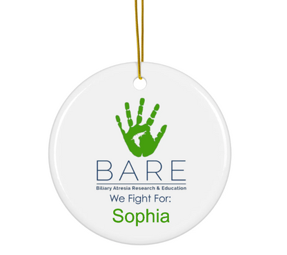 CUSTOM BARE Ceramic Ornament