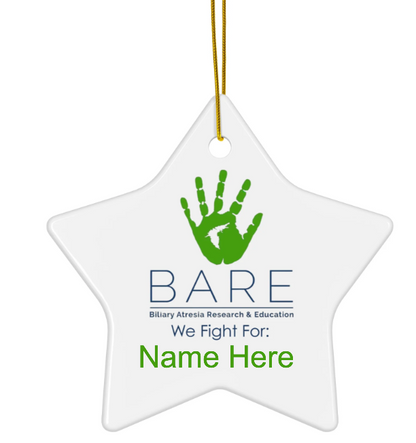 CUSTOM BARE Ceramic Ornament