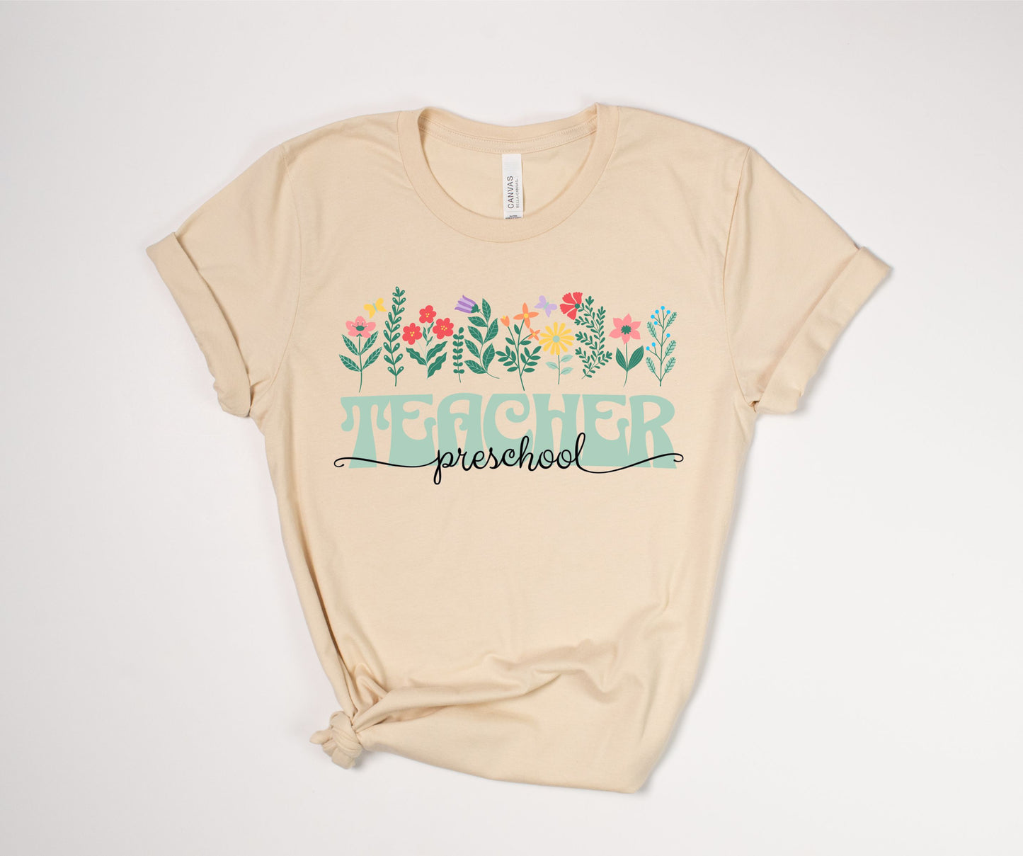 Preschool Teacher Floral T-Shirt