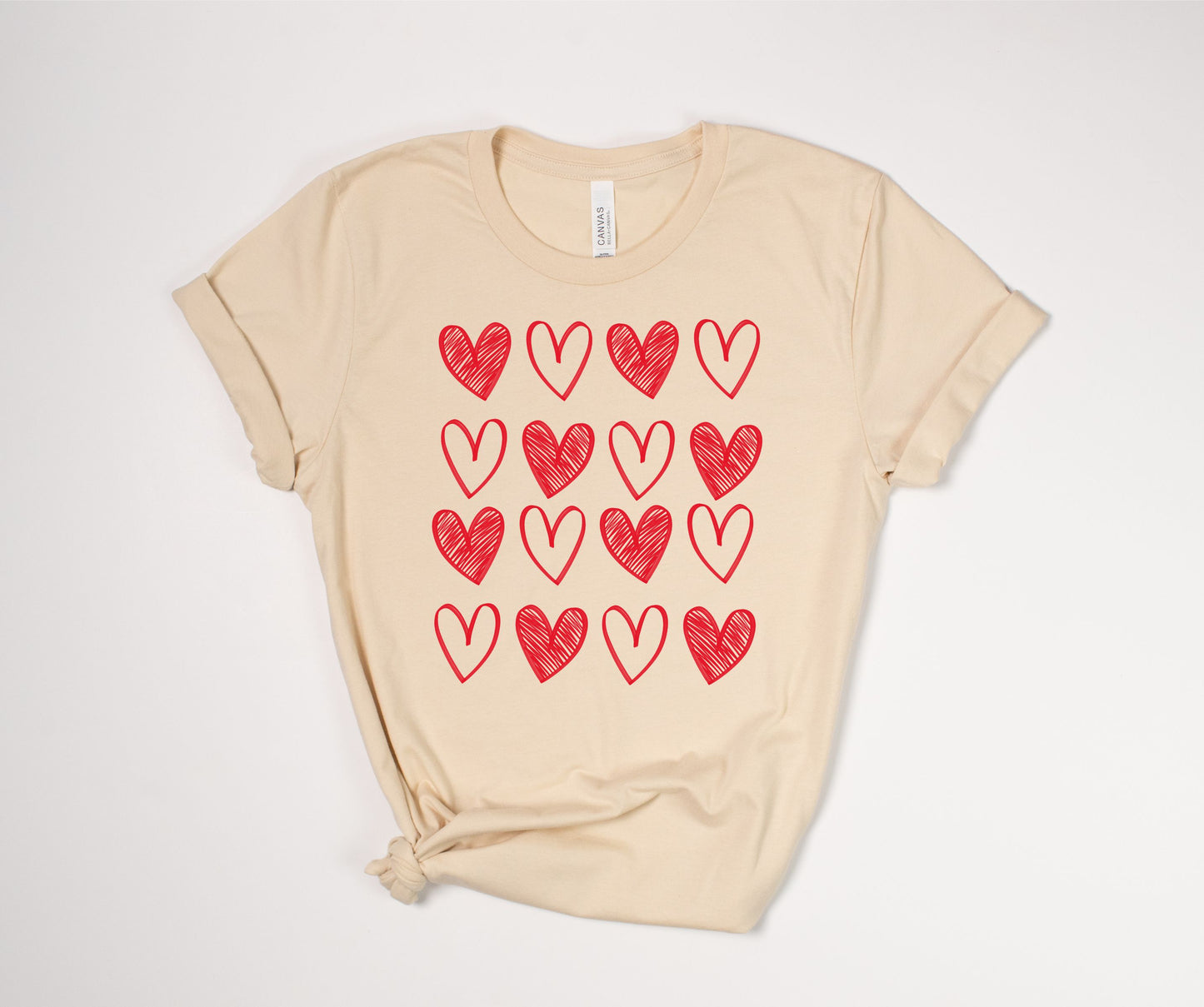 Checkered Hearts T-Shirt