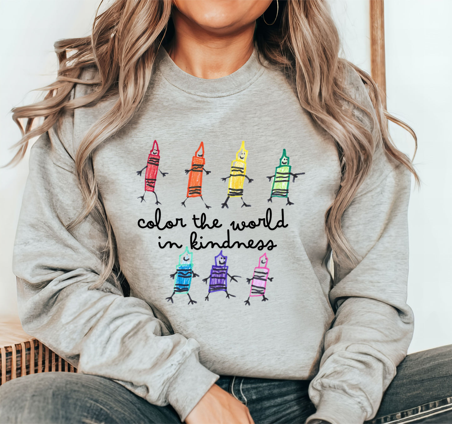 Color the World in Kindness Crewneck