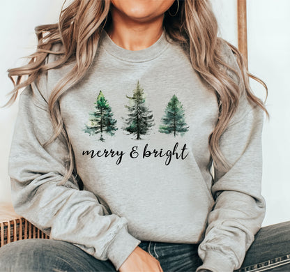 Merry & Bright Tree Sweatshirt