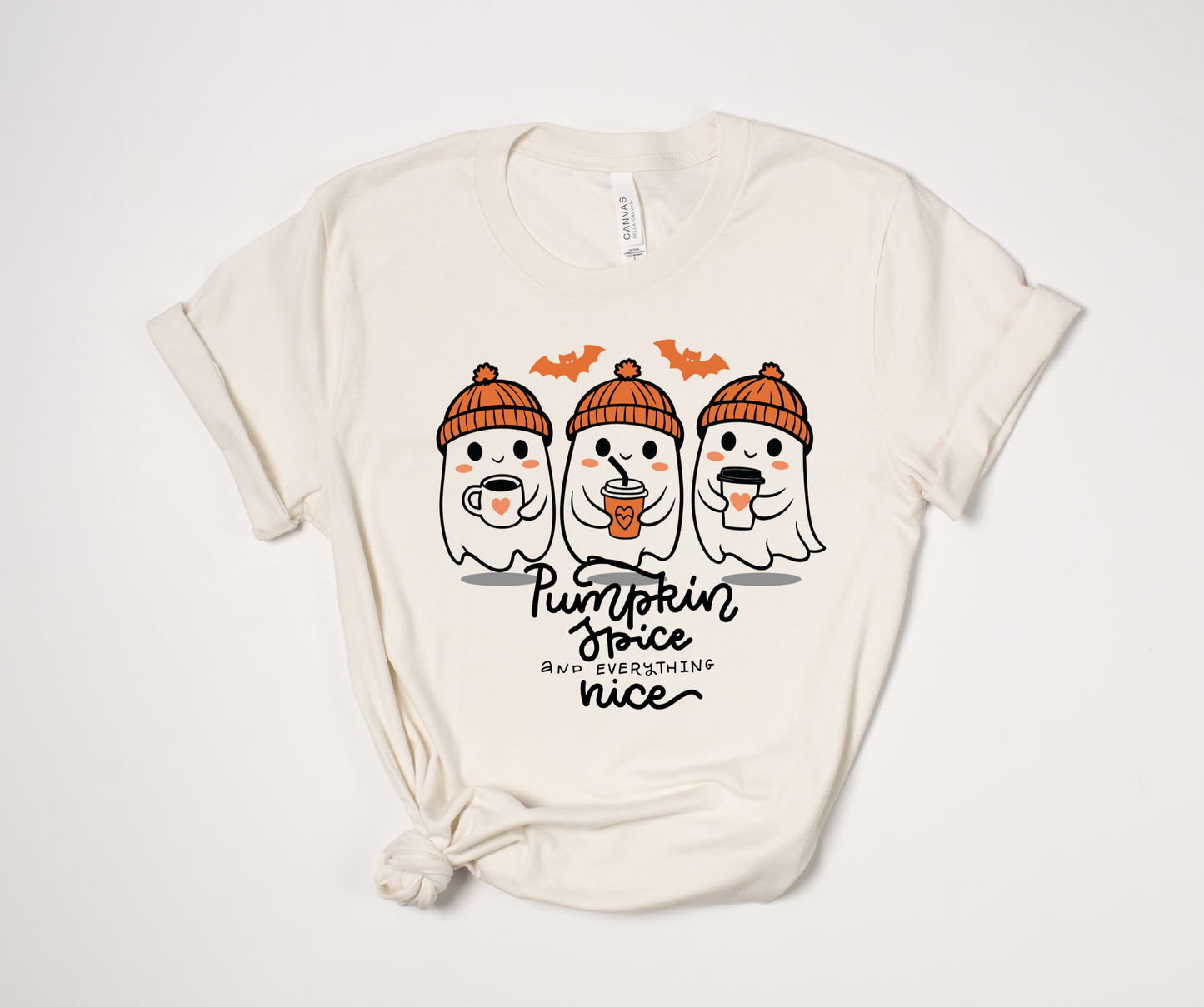 Pumpkin Spice & Everything Nice Ghosts T-Shirt