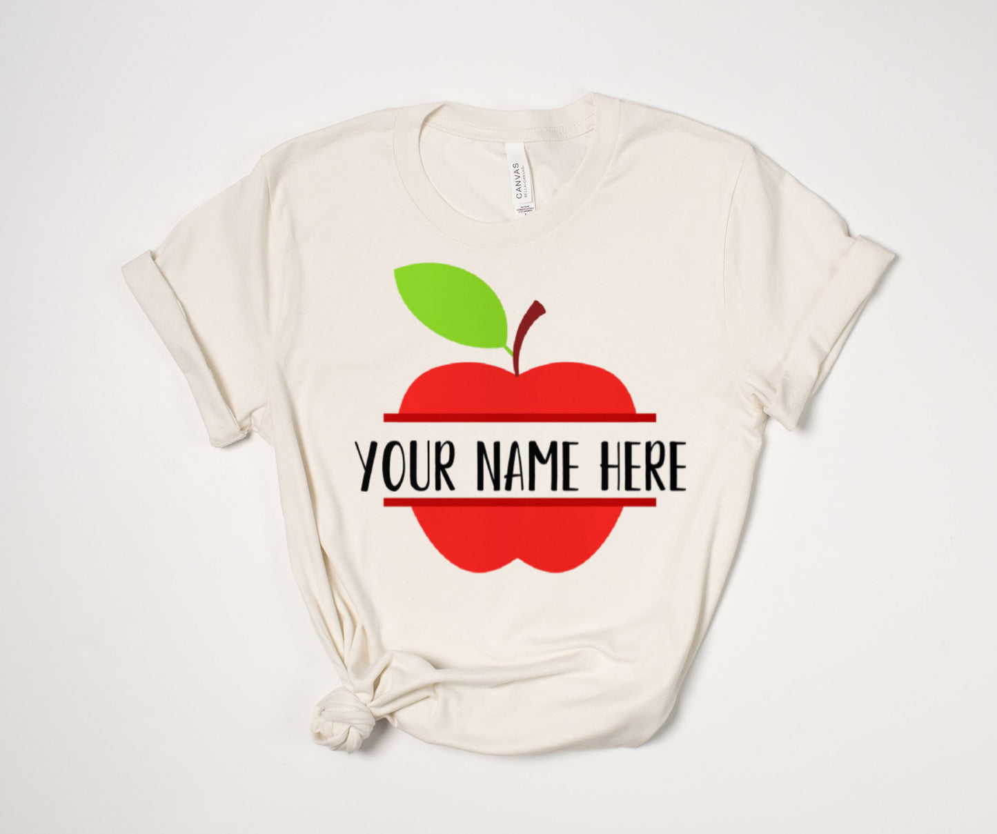PERSONALIZED Teacher Apple T-Shirt