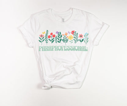 Paraprofessional Floral T-Shirt