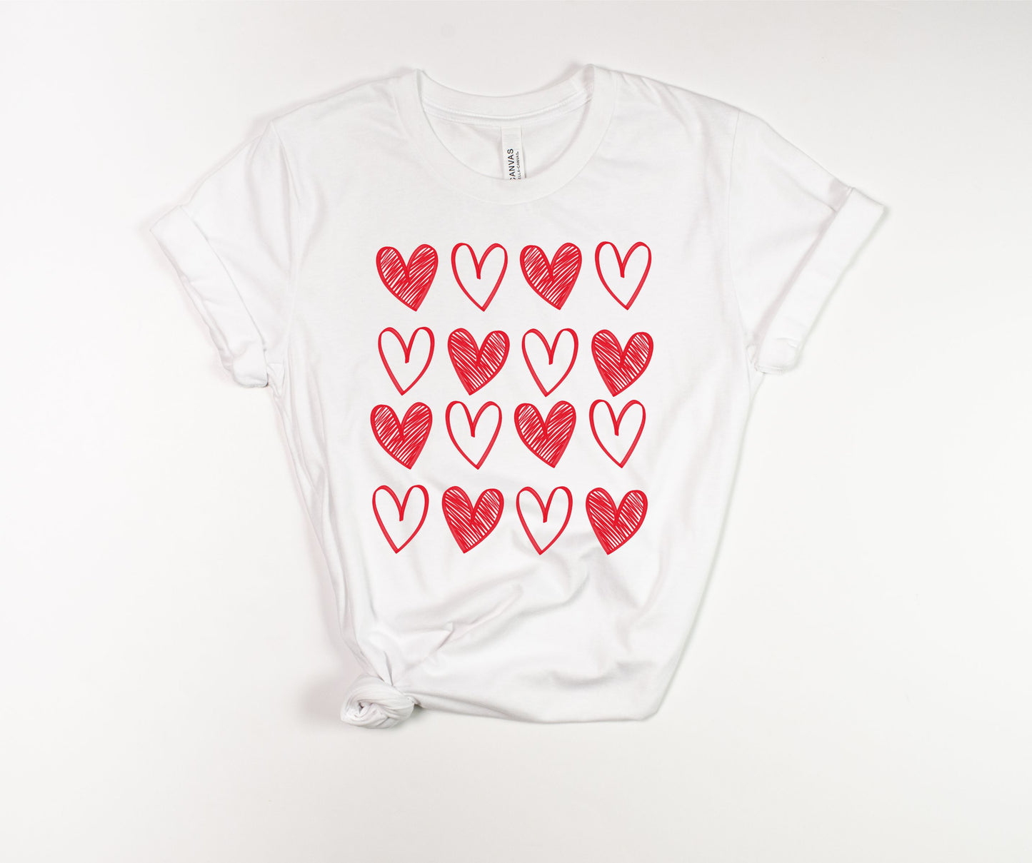 Checkered Hearts T-Shirt