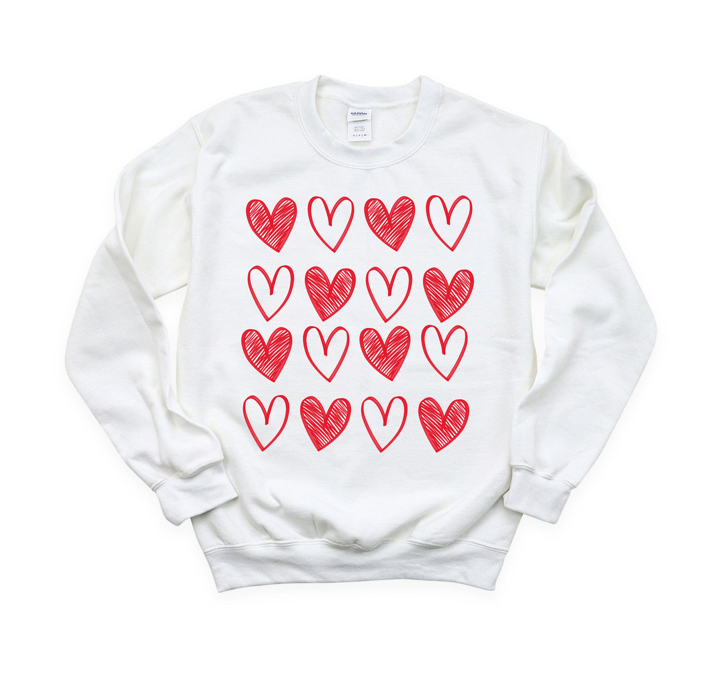 Checkered Heart Sweatshirt