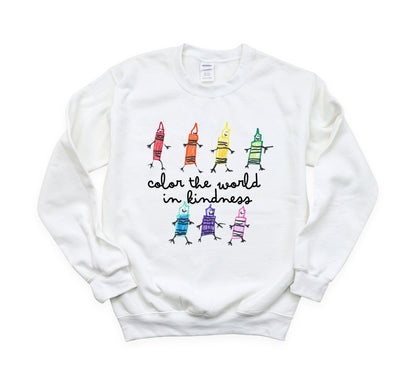 Color the World in Kindness Crewneck