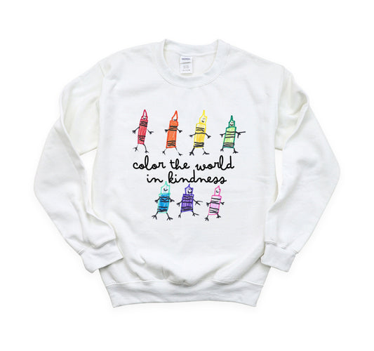 Color the World in Kindness Crewneck