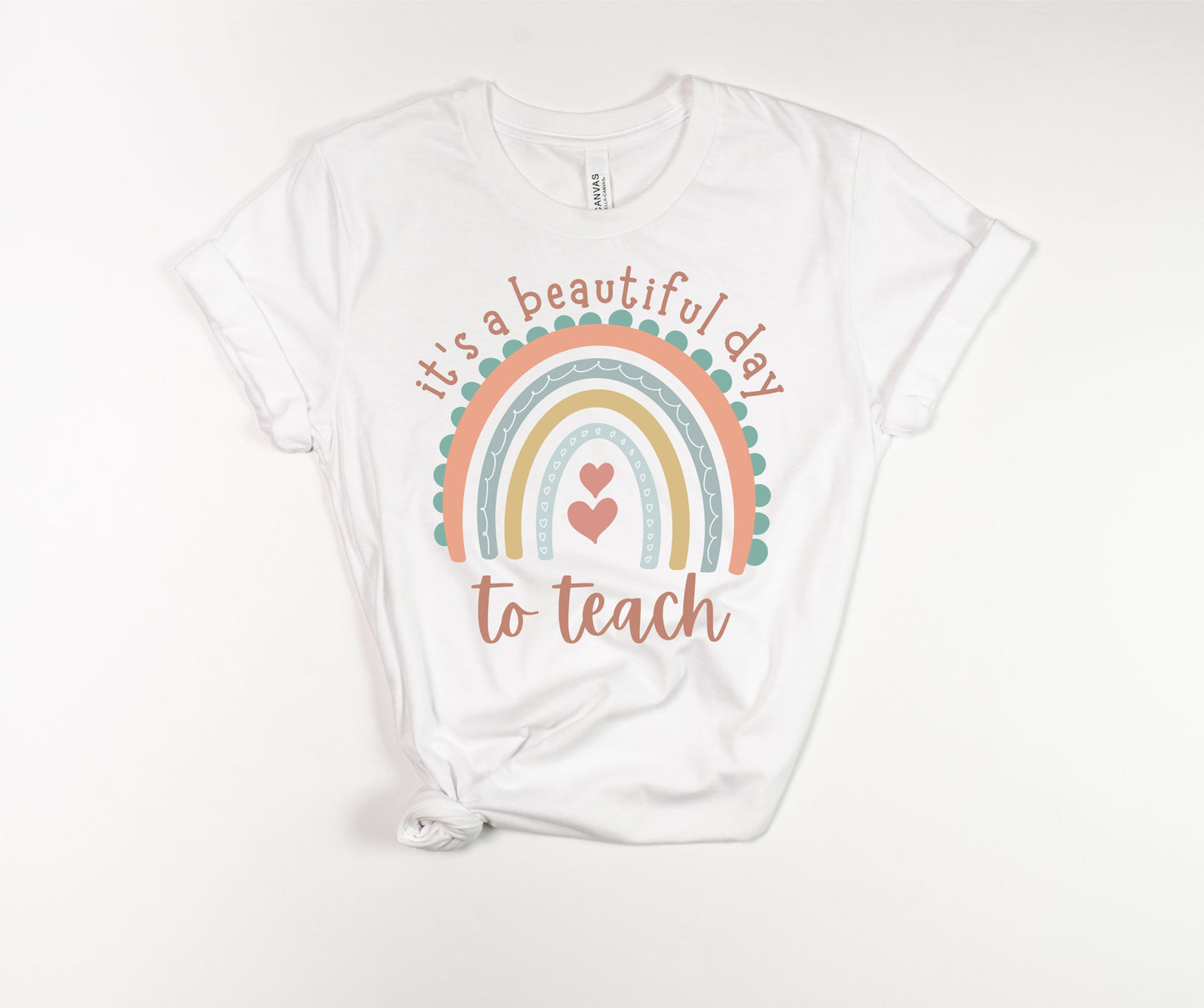 "It’s a Beautiful Day for Learning" Rainbow T-Shirt