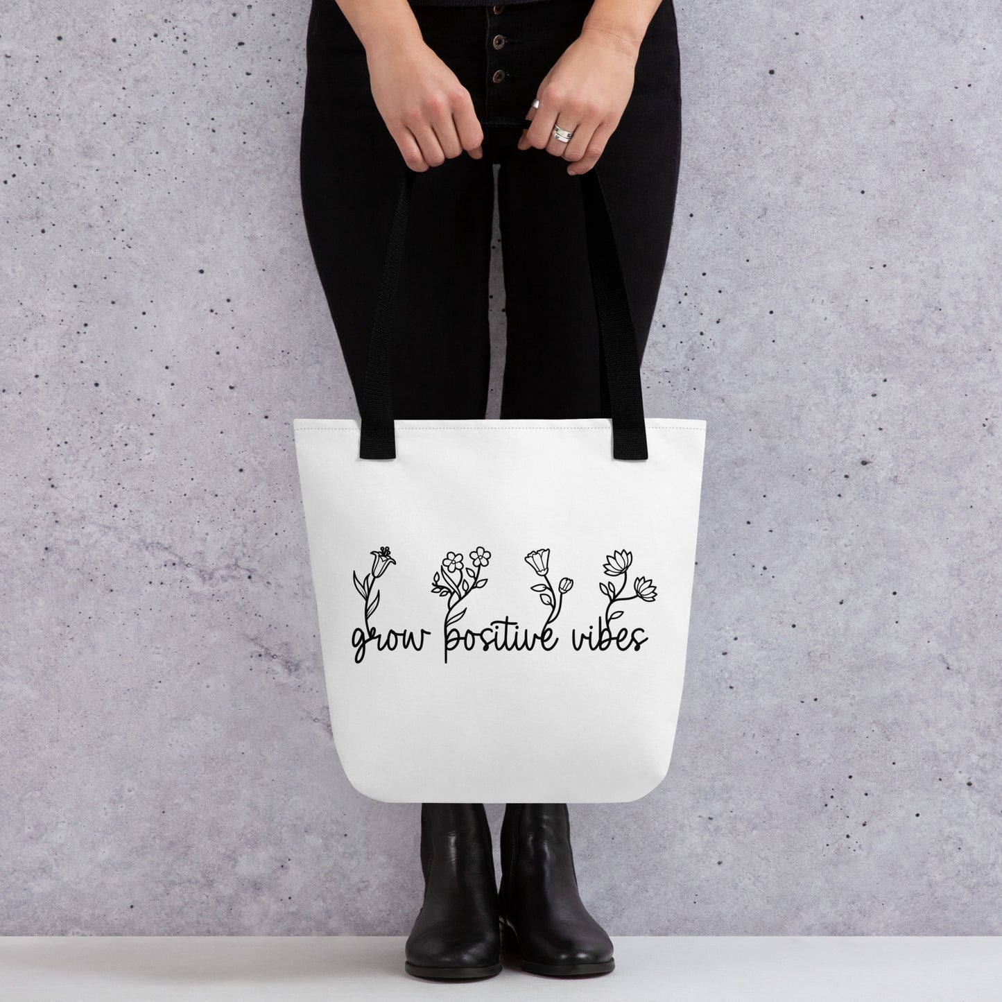 Grow Positive Vibes Tote Bag