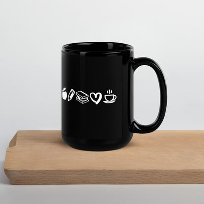 Teacher Essential Black Glossy Mug