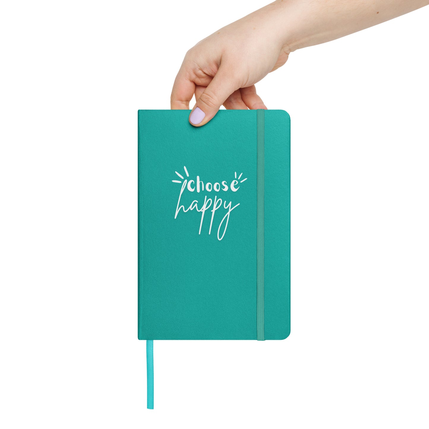 Choose Happy Hardcover Bound Notebook