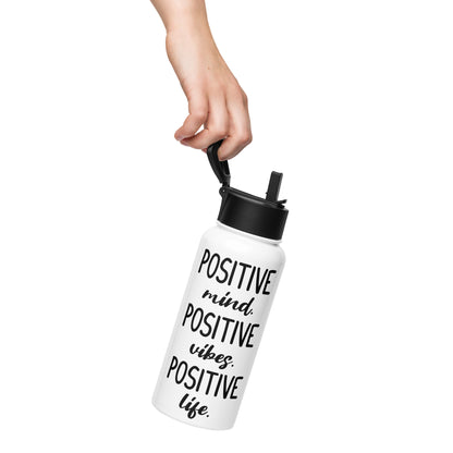 32 oz Positive Mind, Vibes, Life Water Bottle