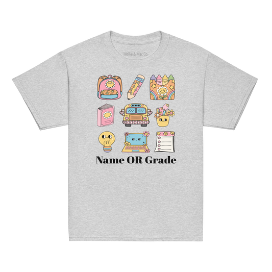 PERSONALIZED YOUTH Retro 70’s School Vibes T-Shirt